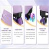 MEIGLQEA Roller Skates for Girls and Women, Cozy Microfiber Leather High-top Double-row Skates with Flash Wheels, Indoor Outdoor Skates for Beginner (Purple, 36-US Women 6/ Youth 5) view 4