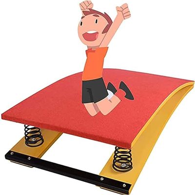 YIYHFKM Heavy Duty Vault Spring Board for Kids Pro Curved Spring Board for Adult, Teen,Hardwood Gymnastics Springboard with Crash Protection Mats,or Child, Arts Springboard for Sports Club/Martial