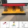 YIYHFKM Junior Gymnastics Springboard for Vault, Hardwood Gymnastics Springboard Anti-Skid Springboard, Heavy Duty Pro Curved Spring Board with Steel Spring & Jump Pad for Home Gym School view 2