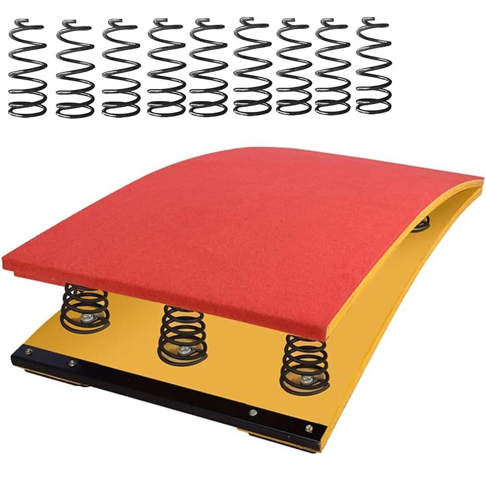 Anti-Skid Springboard Gymnastics Springboard Big Kids Junior Gymnastics Springboard, for Vault Home Vault Mini Trampoline, for School Home Gym Bar Basement,Green,Red
