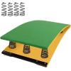 Anti-Skid Springboard Gymnastics Springboard Big Kids Junior Gymnastics Springboard, for Vault Home Vault Mini Trampoline, for School Home Gym Bar Basement,Green,Red view 1