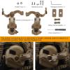 Tactical Headset Bracket Kit Fast Helmet ARC Rail Adapter Suspension Headphones Bracket Multi-Angle Rotation Helmet Headset Bracket Earmuffs Support Accessories for Tactical Pickup Headset (Sand) view 3