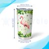 Hyturtle Personalized Gifts Flamingo Lover - With Lucky Four Leaf Clover Custom Name Coffee Tumbler Cup Stainless Steel 20oz, Animal Lover Gifts For Women, Girl On Birthday, St Patricks Day view 4