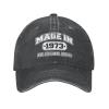 DAIWOFEI Vintage 1973 Original Parts Ponytail Baseball Cap Vintage Denim Cowboy Hat view 3