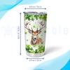 Hyturtle Personalized Gifts Reindeer Lover - With Lucky Four Leaf Clover Custom Name Coffee Tumbler Cup Stainless Steel 20oz, Animal Lover Gifts For Women, Girl On Birthday, St Patricks Day view 4