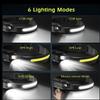 KOZY Zone Rechargeable Head Lamp LED  1000 Lumen 10W | 270 Wide Beam, Motion Sensor, IPX6 Waterproof, 3 Modes, USB Head Flashlight for Camping and Hiking  Head Lights for Forehead, Adults & Kids view 3