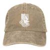 DAIWOFEI Dirt Bike Motocross USA Ponytail Baseball Cap Vintage Denim Cowboy Hat view 1