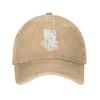 DAIWOFEI Dirt Bike Motocross USA Ponytail Baseball Cap Vintage Denim Cowboy Hat view 3