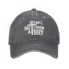 DAIWOFEI I Can't But I Know an Guy Ponytail Baseball Cap Vintage Denim Cowboy Hat view 3