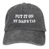 DAIWOFEI Put It On My Dad's Tab Ponytail Baseball Cap Vintage Denim Cowboy Hat view 1