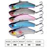 KTGCOZS Pack of 5 Crankbaits 2.75" 3/4oz VIB Fishing Lures Hooks Bass Tackle Hard Bait Wobbler view 2