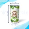 Hyturtle Personalized Gifts Hedgehog Lover - With Lucky Four Leaf Clover Custom Name Coffee Tumbler Cup Stainless Steel 20oz, Animal Lover Gifts For Women, Girl On Birthday, St Patricks Day view 4