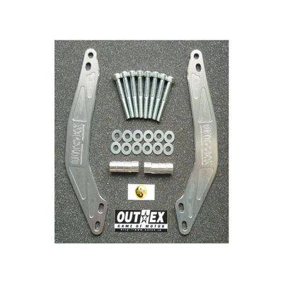 Triple Clamp Stabilizer Silver Anodized for DRZ400SM OUTEX SS7