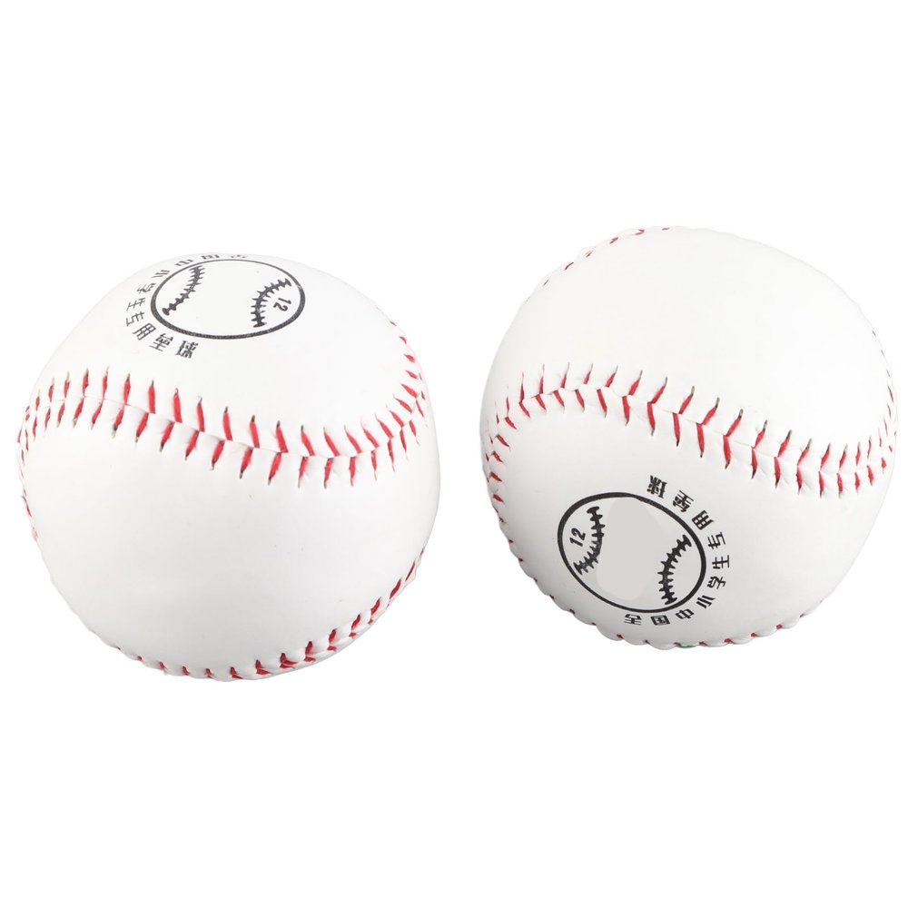 Gavigain Sports Practice Softballs, 12 Inch Official Size and Weight Slowpitch Softballs, PU Surface Cork Core Training Softballs for Games, Practice and Training 2 Pack