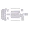 ATDEK 2016 Centurion - SV244 Cockpit & Swim Platform 1/4 6mm eva Faux Teak Deck Surfing Boat Fishing Boat Motorcycle Hurts crapet Non-Slip mat Floor (Black Over White) (Grey Over Purple) view 1