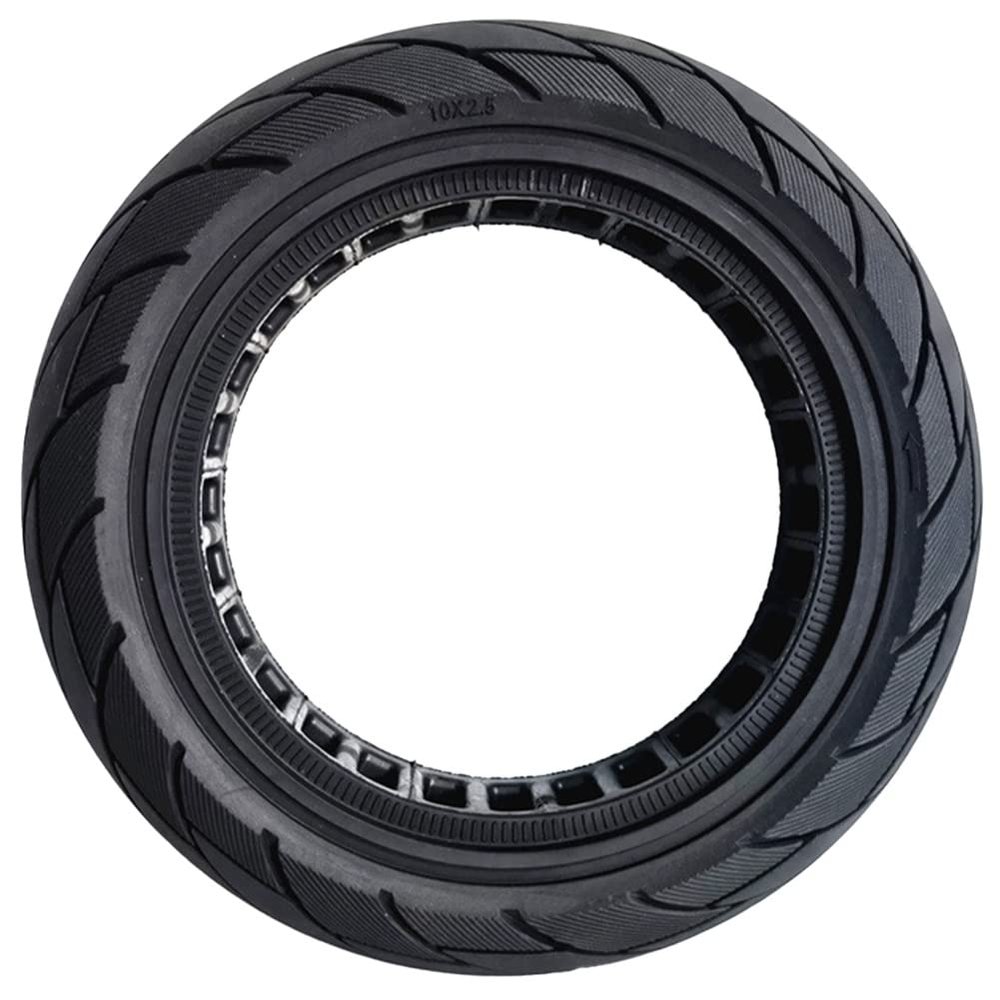 Hlsicnalm 10X2.50-6.5 Hollow Solid Tire MAX G30 Electric Scooter 60/70-6.5 Honeycomb Solid Tire Black 1100G Replacement Spare Parts Accessories