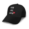 Black Lives Matter with A Heart Trucker Hat for Men Women - Outdoors Baseball Snapback Cap view 1