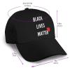Black Lives Matter with A Heart Trucker Hat for Men Women - Outdoors Baseball Snapback Cap view 3