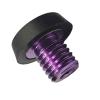 Billiard Cue Bottom Plug, Pool Cue Butt, Billiard Cue Rubber for Beginners, Violet Black view 1