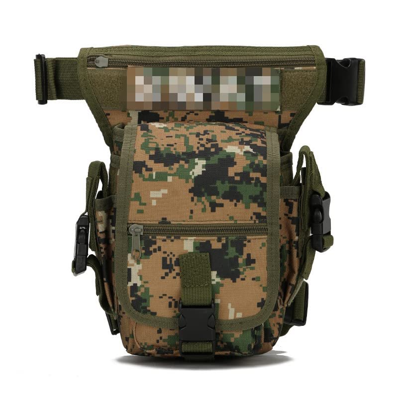 Wild Lure Portable Waist Bag Work Tool Men's Training Bag Outdoor Sports Multi-Functional Adjustable Strap Leg Bag (Jungle Digital)