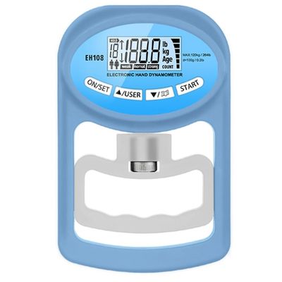 Hlsicnalm Grip Strength Tester 265Lbs/120Kg Digital Hand Dynamometer Grip Strength Meter USB LCD Screen,