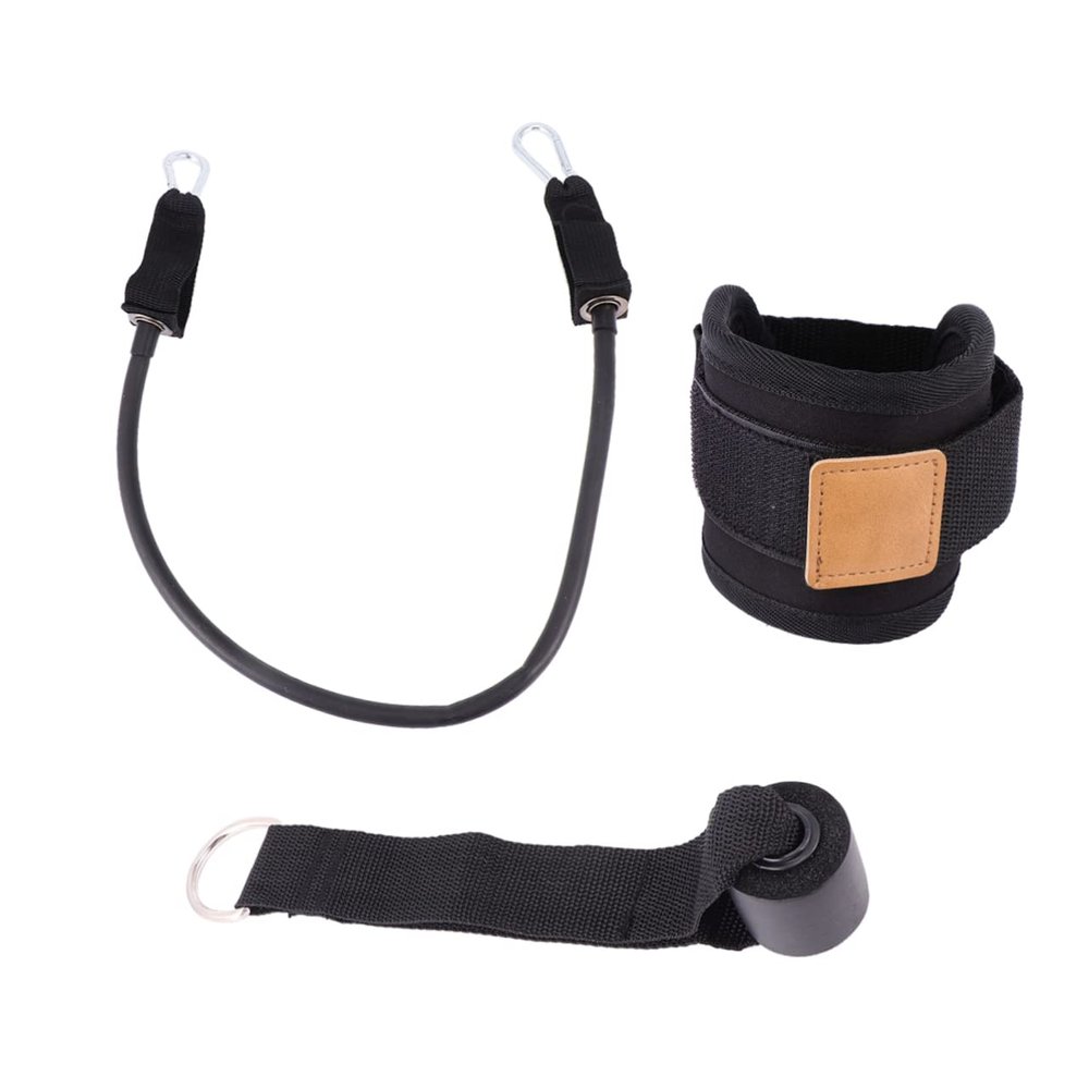 Yardwe Ankle Tension Rope Leg Hip Strength Trainer Fitness Leggings Buckle Fixed Support Ankle Cuffs Gym