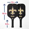 Franklin Sports NFL New Orleans Saints Pickleball Paddle - Official NFL Team Rackets - USAP (USAPA) Approved Premium Quality Pickleball Paddles - Authentic Team Logos + Colors view 2