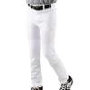 Franklin Sports Youth Baseball + Softball Pants - Relaxed Style Kids Baseball Pants for Boys + Girls with Belt Loop - White - Youth Small view 2