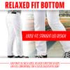 Franklin Sports Youth Baseball + Softball Pants - Relaxed Style Kids Baseball Pants for Boys + Girls with Belt Loop - White - Youth Small view 4