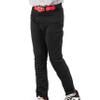 Franklin Sports Youth Baseball + Softball Pants - Relaxed Style Kids Baseball Pants for Boys + Girls with Belt Loop - Black - Youth X-Large view 2