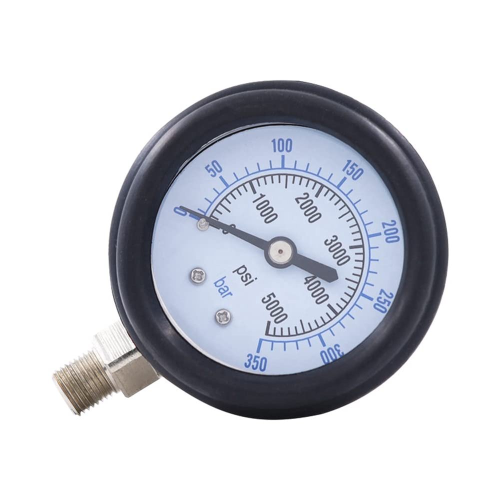 Hlsicnalm PCP Scuba Diving Air Vertical Manometer for Fill Station Double-Range 350Bar High Pressure Gauge 1/8Npt