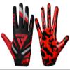 Beast AT Least Youth Football Gloves, Sticky Wide Receiver for Kids & Adults, Flag Football Gloves with Enhanced Silicone Grip for Men Women, (Red, Adult L) view 1