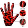 Beast AT Least Youth Football Gloves, Sticky Wide Receiver for Kids & Adults, Flag Football Gloves with Enhanced Silicone Grip for Men Women, (Red, Adult L) view 2