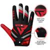 Beast AT Least Youth Football Gloves, Sticky Wide Receiver for Kids & Adults, Flag Football Gloves with Enhanced Silicone Grip for Men Women, (Red, Adult L) view 3