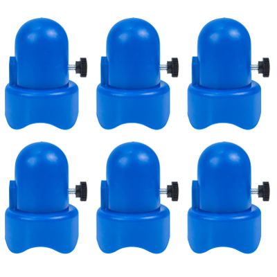 6Sets Trampoline Pole Caps Plastic Enclosure Accessories for Safety Net Installation for Trampoline Fixing and Protection