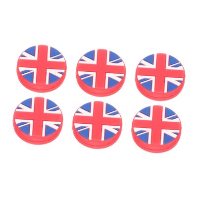 6pcs National Flag Silicone Racket Dampeners Absorbers for Tennis Shock-Absorbing Design Present for Players of All Ages Prevents