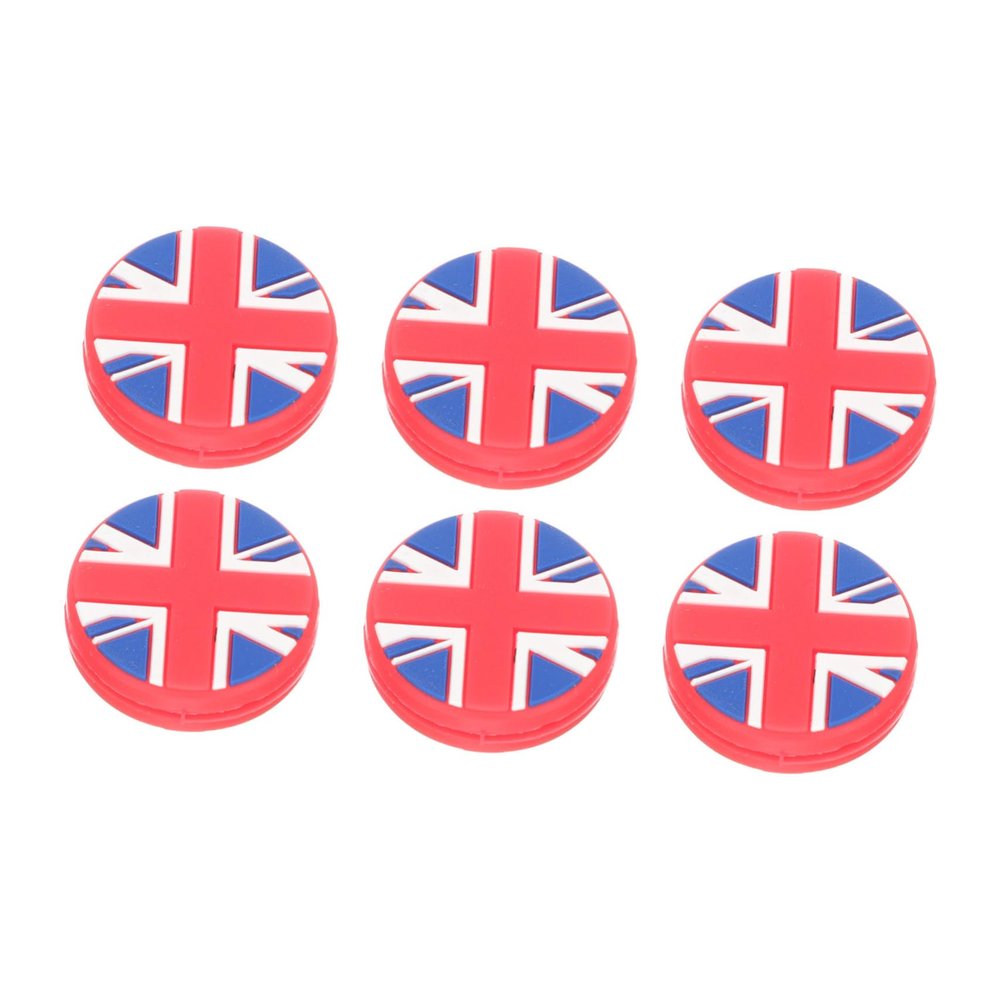 6pcs National Flag Silicone Racket Dampeners Absorbers for Tennis Shock-Absorbing Design Present for Players of All Ages Prevents