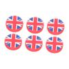 6pcs National Flag Silicone Racket Dampeners Absorbers for Tennis Shock-Absorbing Design Present for Players of All Ages Prevents view 1
