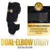 Franklin Sports Baseball Elbow Guard - PRT Series Adult Baseball + Softball Shield for Batting - Protective Elbow + Forearm Pad - Right + Left Hand Hitters - Black/Gold - One Size - Adult view 3