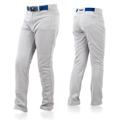 Franklin Sports Youth Baseball + Softball Pants - Relaxed Style Kids Baseball Pants for Boys + Girls with Belt Loop - Grey - Youth X-Small