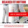 Franklin Sports Youth Baseball + Softball Pants - Relaxed Style Kids Baseball Pants for Boys + Girls with Belt Loop - Grey - Youth X-Small view 3