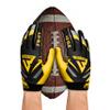 Beast AT Least Youth Football Gloves, Sticky Wide Receiver Gloves for Kids & Adults, Enhanced Silicone Grip for Flag Football Men Women (Yellow, Adult L) view 4