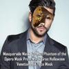 Half Face Masquerade Mask For Men Phantom Of The Opera Mask for Venetian Party, Mardi Gras, Halloween & Cosplay (One Size, Mocha Gold) view 4