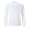 Men Plus Size Casual Long Sleeve Shirts Regular-Fit Pullover Tops Lightweight Soft Crew Neck Sweatshirts Blouse Tunic White view 1