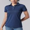 3 Pack Women's Athletic Dry Fit Polo Shirts, Wicking Short Sleeve Collared Golf T Shirt Tennis Tops (Set 1, XX-Large) Navy/Black/White view 4