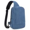 Sling Bag Crossbody Bag Men with USB Charging Port Small Messenger Bag Cross Body Shoulder Bag Sling Backpack Women with Adjustable Shoulder Strap (Canvas, Blue) view 1