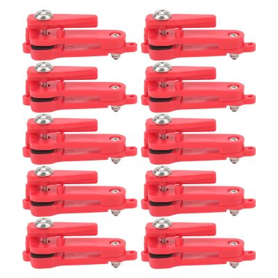 10PCS Fishing Downrigger Clips, Lightweight Portable Heavy Tension Snap Release Clips Padded Release Clips Trolling Clips for Offshore Fishing