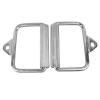 Tyenaza 2PCS Gym Exercise Pull Handle, Stainless Steel Electroplated D Row Handle Cable Attachment for Fitness Workout Cable Machine Accessories view 1