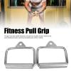 Tyenaza 2PCS Gym Exercise Pull Handle, Stainless Steel Electroplated D Row Handle Cable Attachment for Fitness Workout Cable Machine Accessories view 2