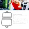 Tyenaza 2PCS Gym Exercise Pull Handle, Stainless Steel Electroplated D Row Handle Cable Attachment for Fitness Workout Cable Machine Accessories view 3